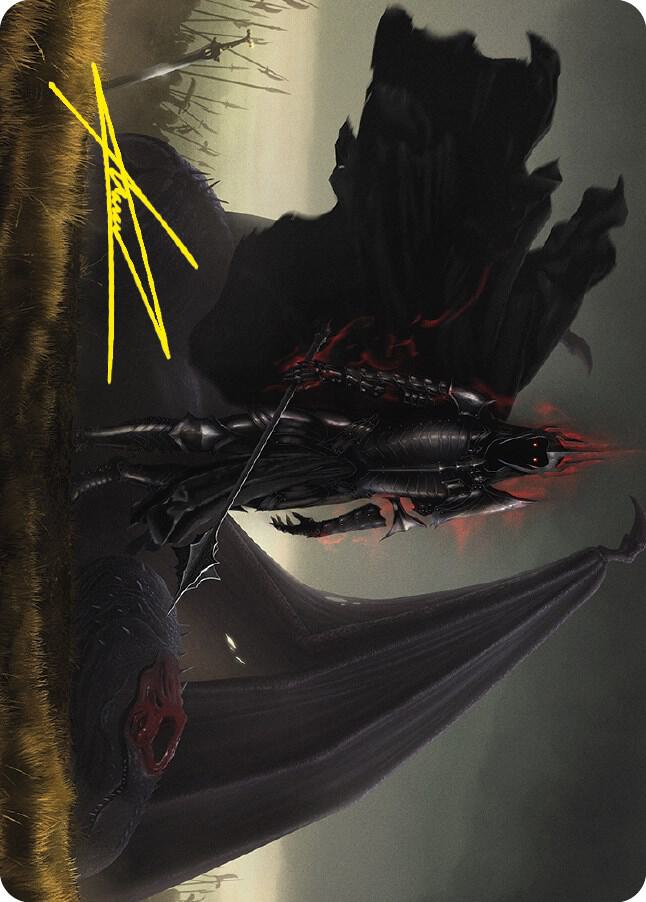 Witch king of Angmar Art Card Gold Stamped Signature 43 (Art Series: Universes Beyond: The Lord of the Rings: Tales of Middle-earth)  | Good Games Adelaide SA