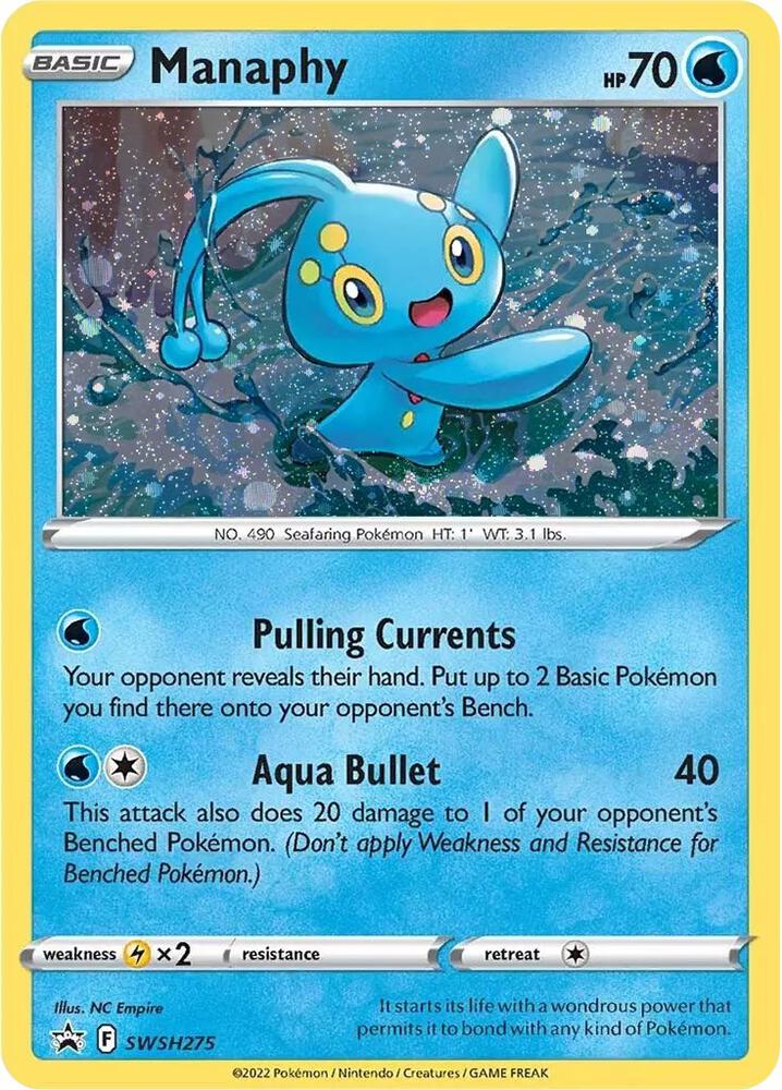 Manaphy SWSH275 (SWSH: Sword & Shield Promo Cards)  - Holofoil | Good Games Adelaide SA