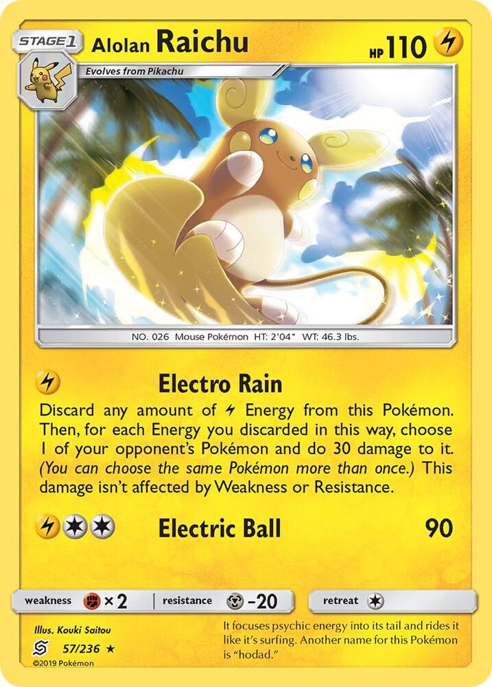 Alolan Raichu 57/236 (SM - Unified Minds)  - Holofoil | Good Games Adelaide SA