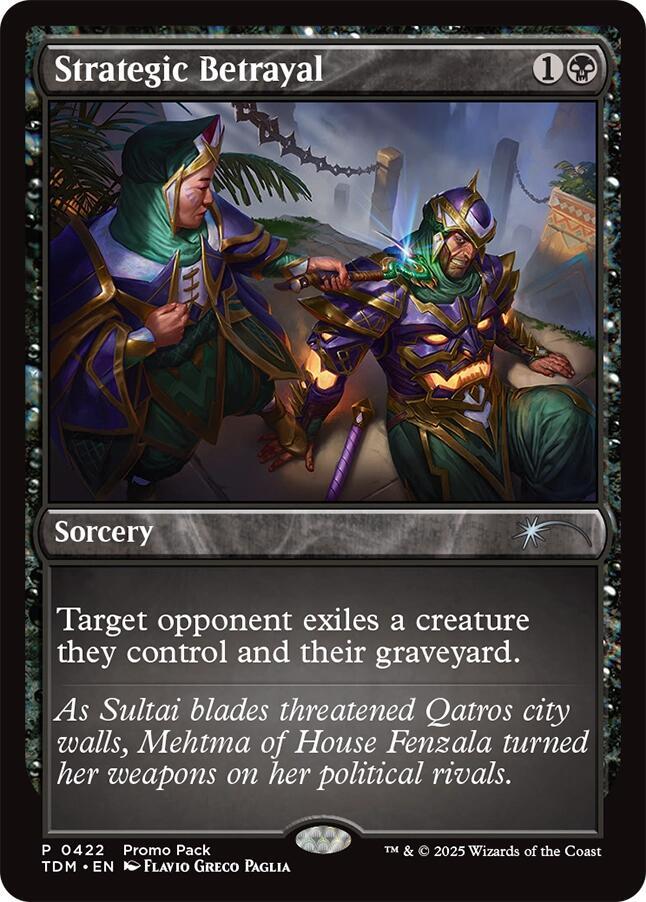 Strategic Betrayal 422 (Promo Pack: Tarkir: Dragonstorm)  - Foil | Good Games Adelaide SA