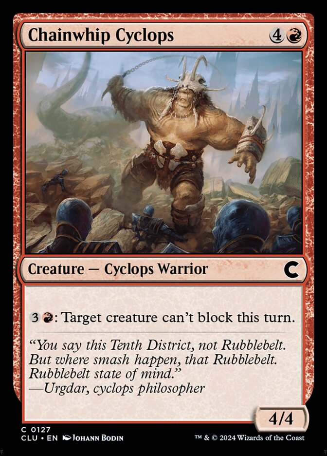 Chainwhip Cyclops 127 (Ravnica: Clue Edition)  | Good Games Adelaide SA