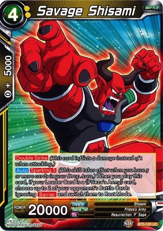 Savage Shisami (BT5-100) [Miraculous Revival] | Good Games Adelaide SA