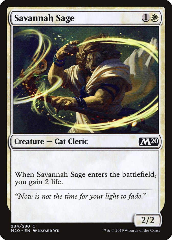 Savannah Sage [Core Set 2020] | Good Games Adelaide SA