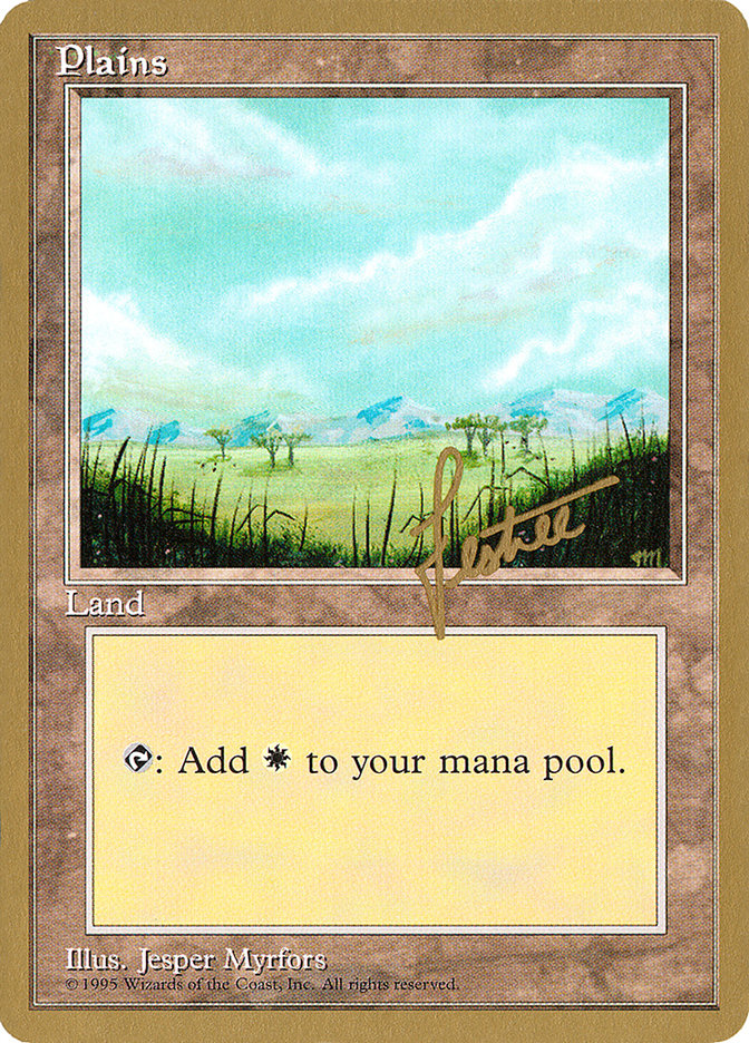 Plains (bl365) (Bertrand Lestree) [Pro Tour Collector Set] | Good Games Adelaide SA
