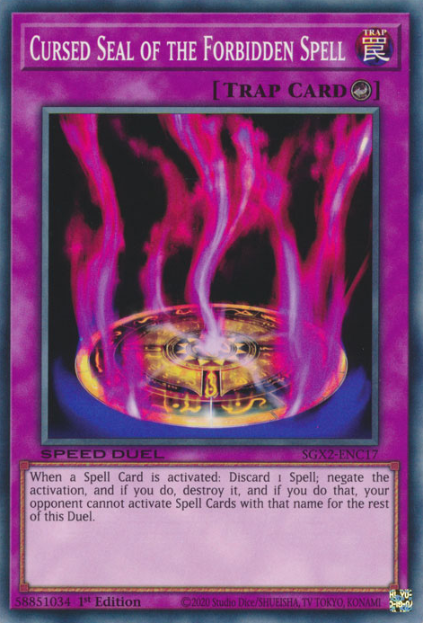 Cursed Seal of the Forbidden Spell [SGX2-ENC17] Common | Good Games Adelaide SA