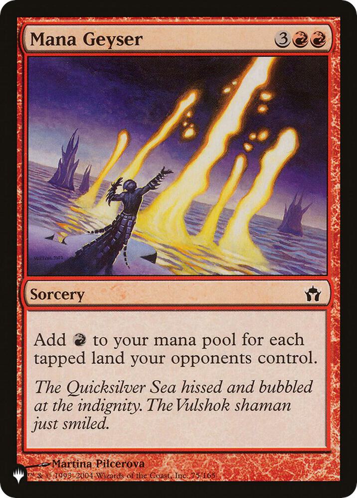 Mana Geyser 75/165 (The List Reprints)  | Good Games Adelaide SA