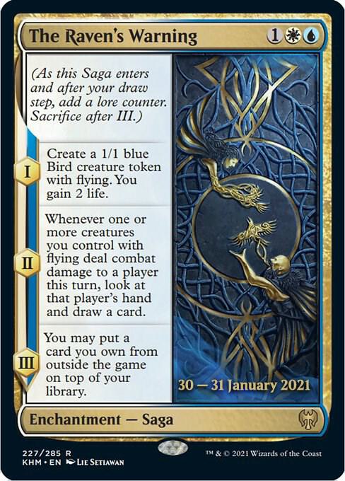 The Ravens Warning 227 (Prerelease Cards)  - Foil | Good Games Adelaide SA