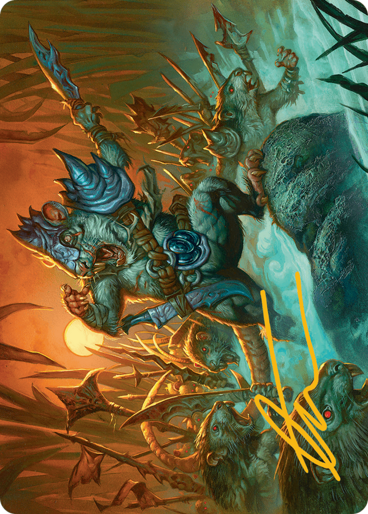 Persistent Marshstalker Art Card (Gold-Stamped Signature) [Bloomburrow Art Series] | Good Games Adelaide SA