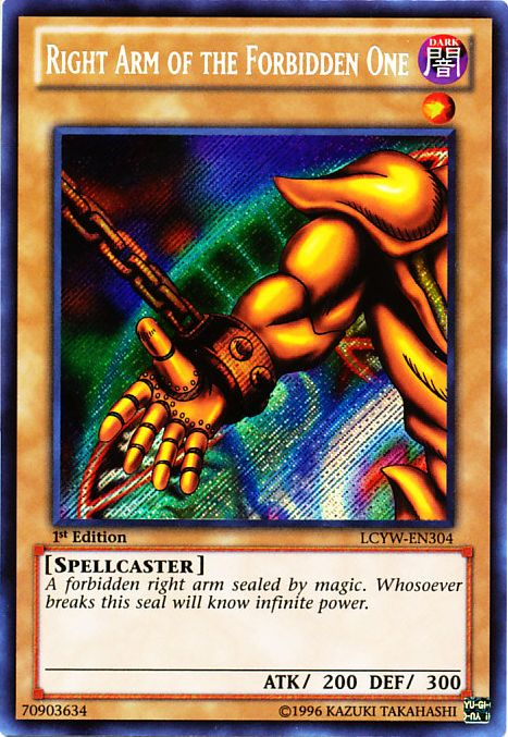 Right Arm of the Forbidden One [LCYW-EN304] Secret Rare | Good Games Adelaide SA