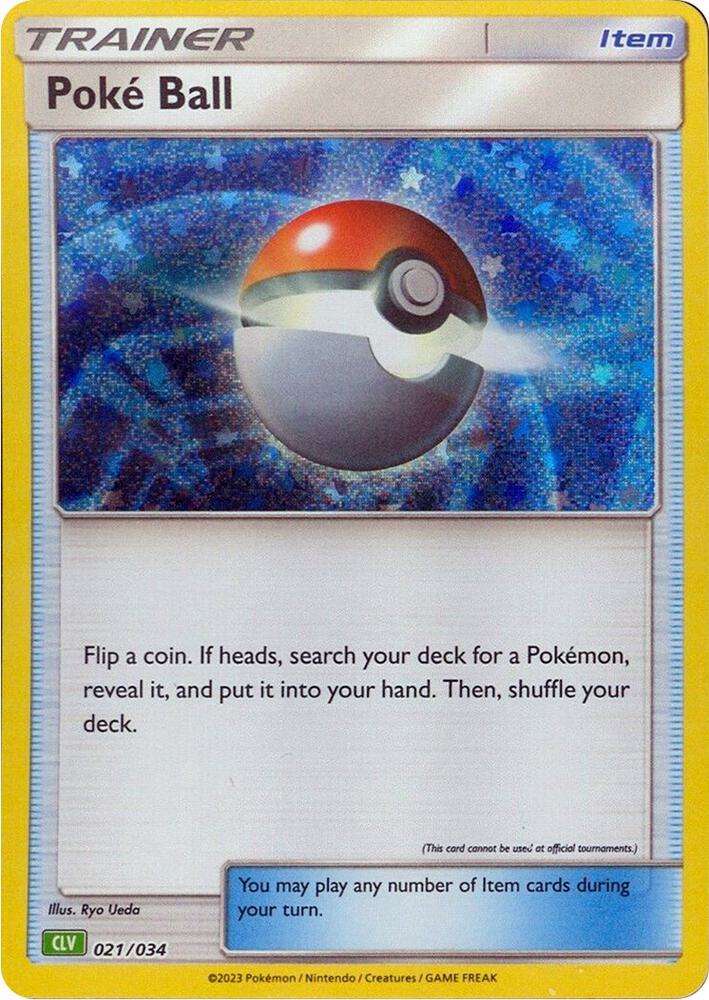 Poke Ball CLV 021/034 (Trading Card Game Classic)  - Holofoil | Good Games Adelaide SA