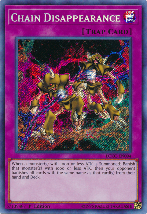 Chain Disappearance [LCKC-EN094] Secret Rare | Good Games Adelaide SA