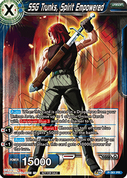 SSG Trunks, Spirit Empowered (Gold Stamped) (P-361) [Promotion Cards] | Good Games Adelaide SA