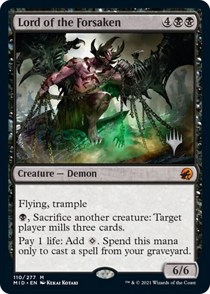 Lord of the Forsaken 110p/171 (Promo Pack: Innistrad: Midnight Hunt)  - Foil | Good Games Adelaide SA