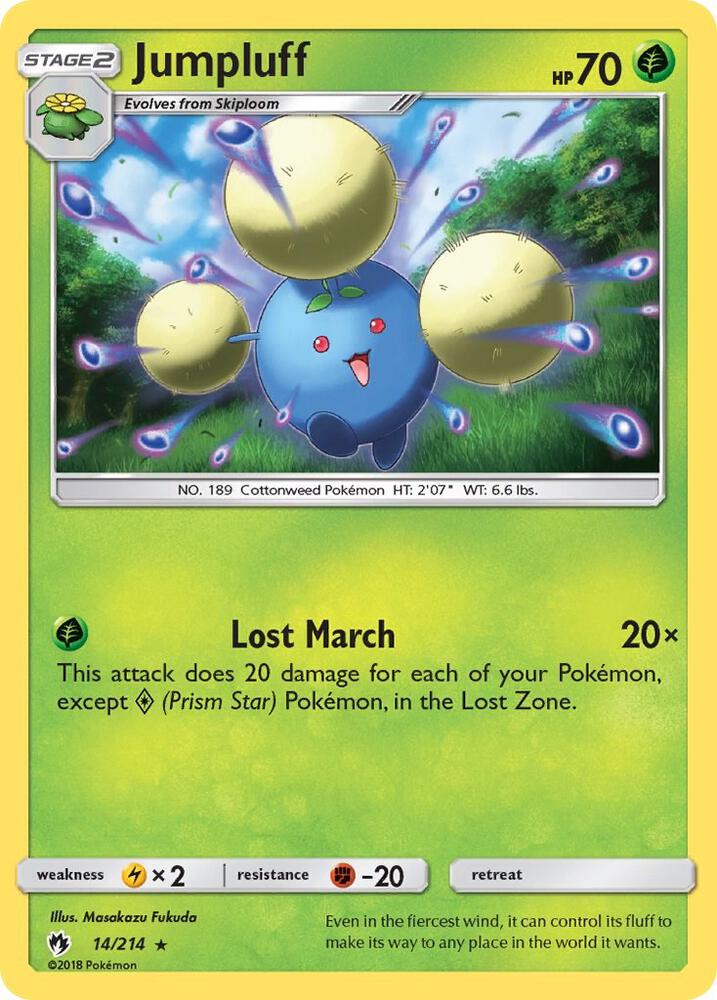Jumpluff 14/214 (SM - Lost Thunder)  - Holofoil | Good Games Adelaide SA
