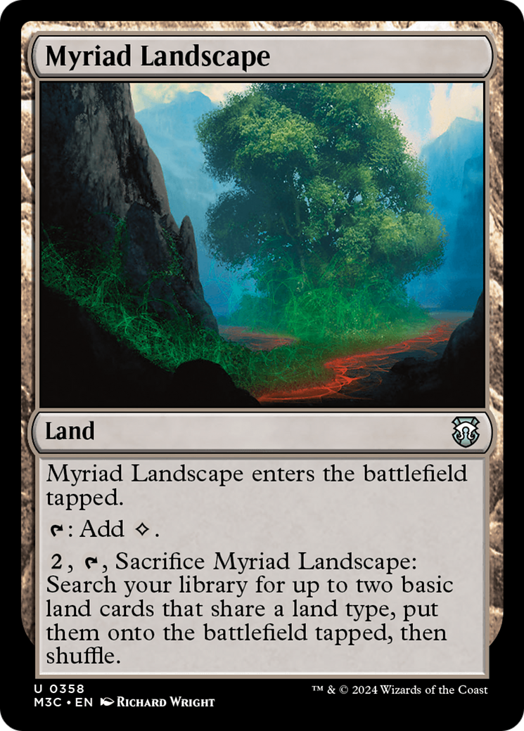 Myriad Landscape (Ripple Foil) [Modern Horizons 3 Commander] | Good Games Adelaide SA