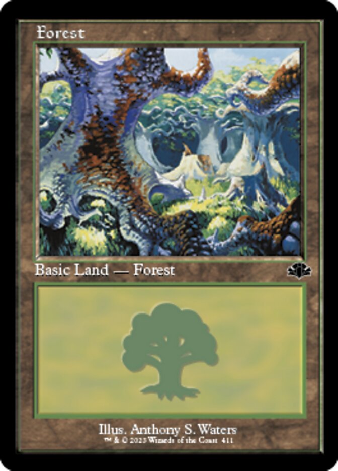 Forest (411) (Retro) [Dominaria Remastered] | Good Games Adelaide SA