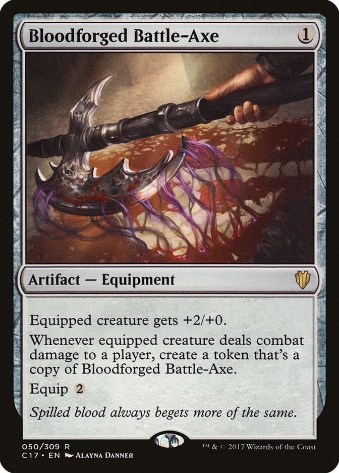 Bloodforged Battle-Axe 50 (Commander 2017)  | Good Games Adelaide SA