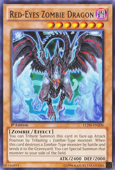 Red-Eyes Zombie Dragon [LCJW-EN206] Rare | Good Games Adelaide SA