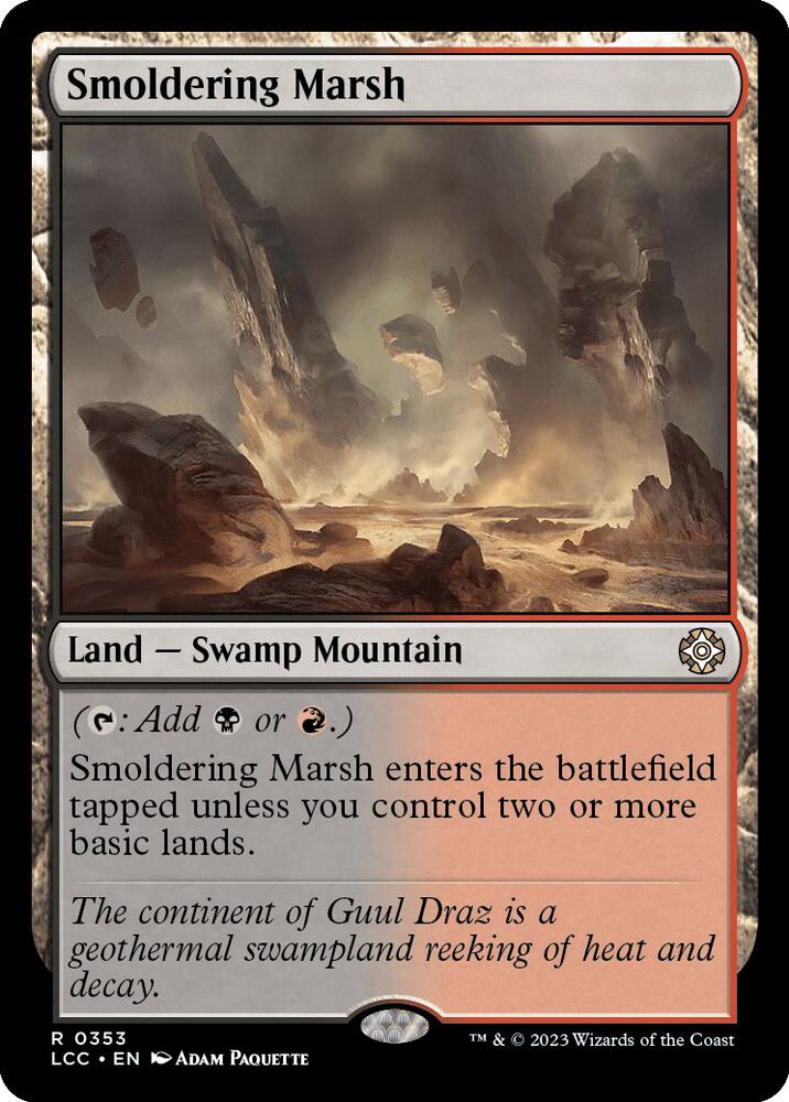 Smoldering Marsh 353 (Commander: The Lost Caverns of Ixalan)  | Good Games Adelaide SA