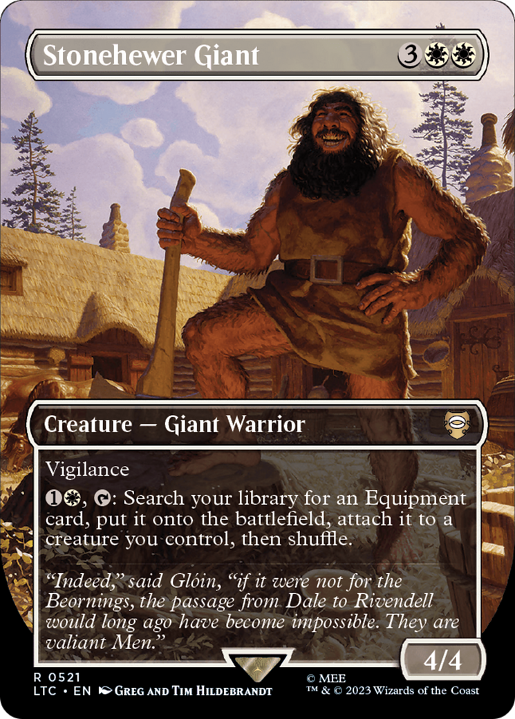 Stonehewer Giant (Borderless) [The Lord of the Rings: Tales of Middle-Earth Commander] | Good Games Adelaide SA