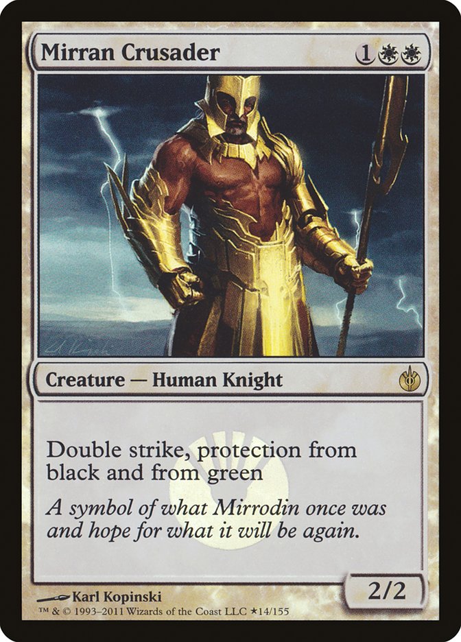 Mirran Crusader (Buy-A-Box) [Mirrodin Besieged Promos] | Good Games Adelaide SA