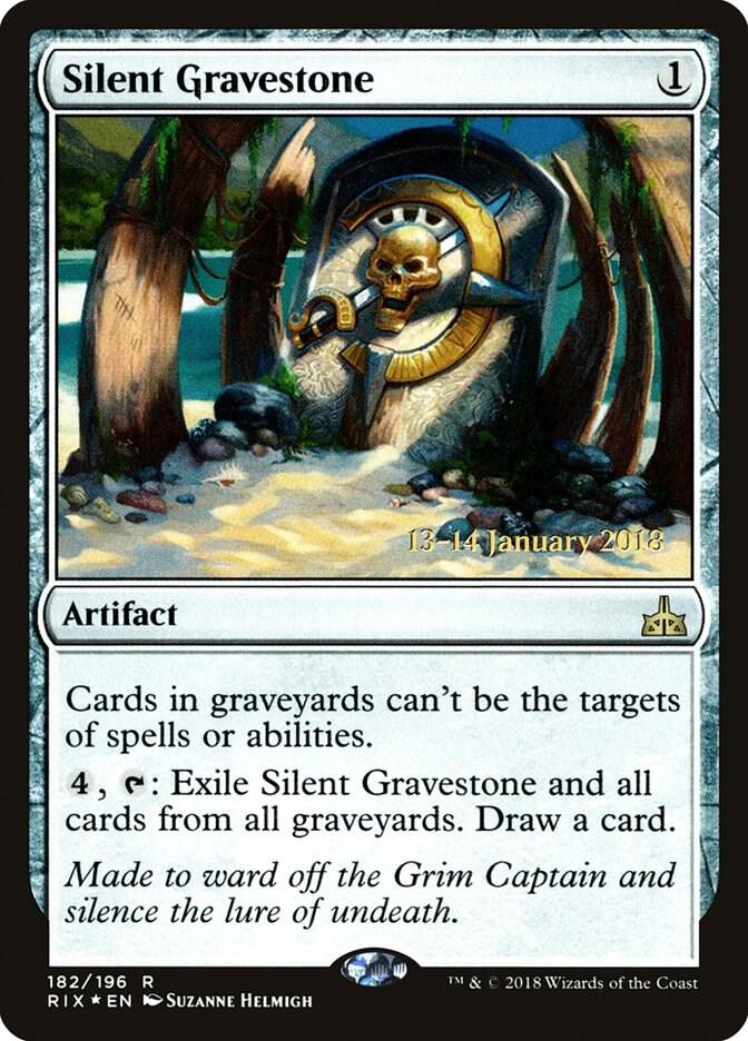 Silent Gravestone 182 (Prerelease Cards)  - Foil | Good Games Adelaide SA