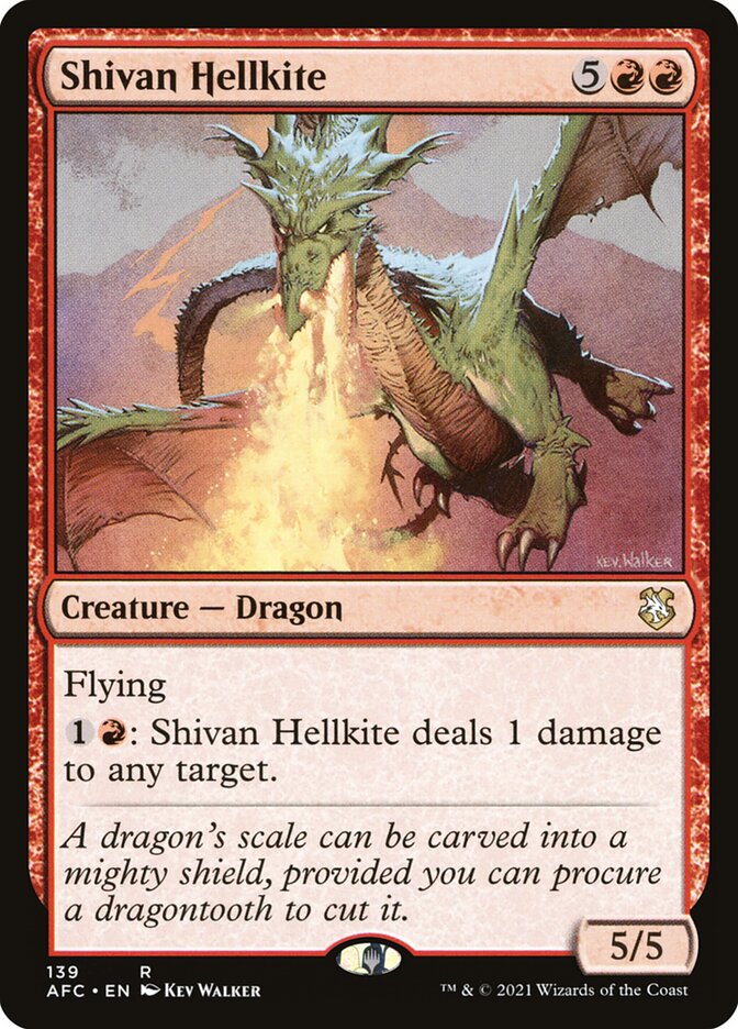 Shivan Hellkite 139 (Commander: Adventures in the Forgotten Realms)  | Good Games Adelaide SA