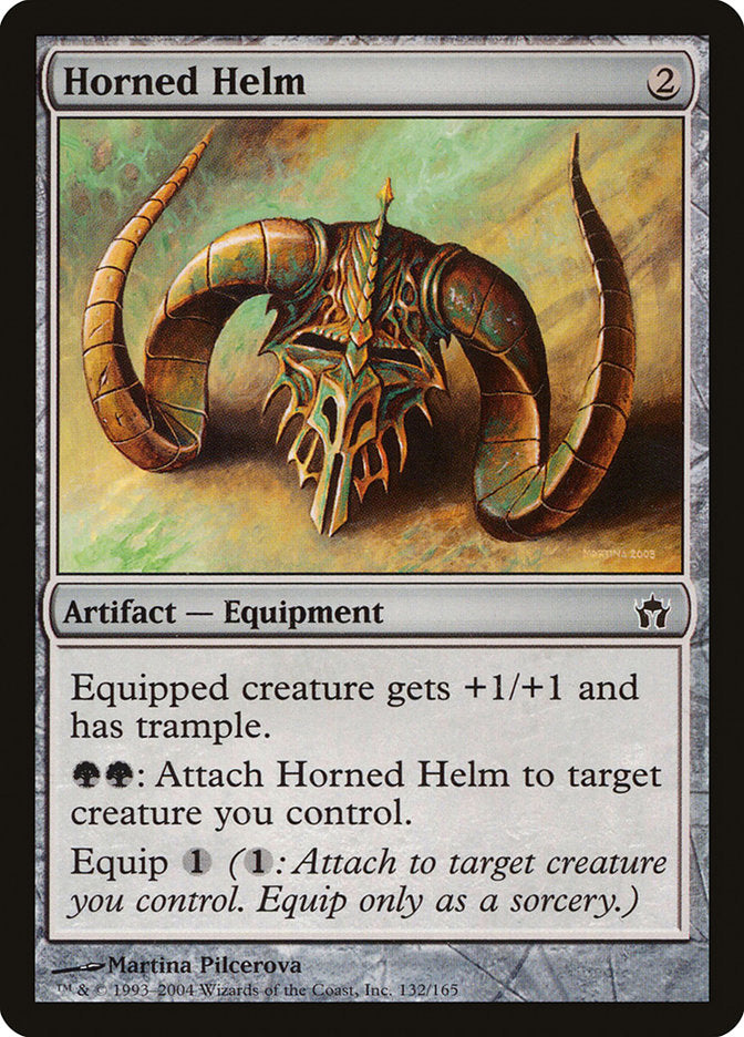 Horned Helm 132 (Fifth Dawn)  - Foil | Good Games Adelaide SA