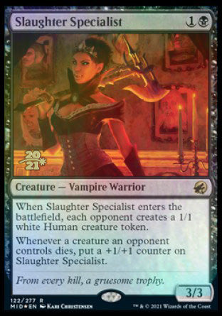 Slaughter Specialist [Innistrad: Midnight Hunt Prerelease Promos] | Good Games Adelaide SA
