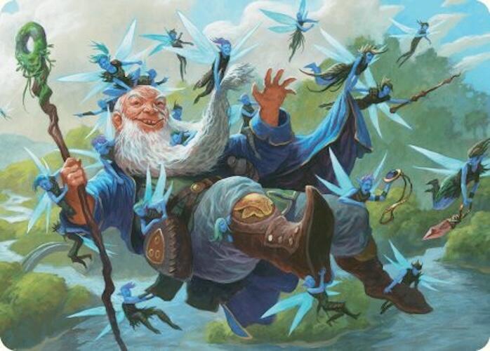 Mischievous Mystic Art Card 7 54 7 (Art Series: Foundations)  | Good Games Adelaide SA