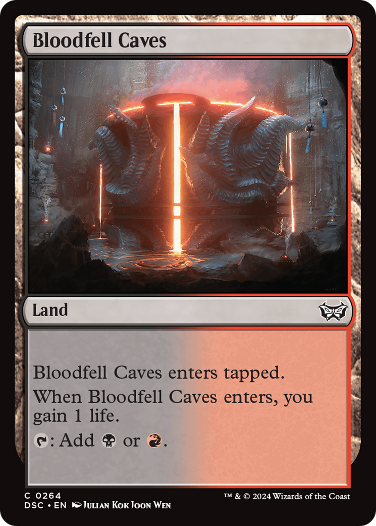 Bloodfell Caves [Duskmourn: House of Horror Commander] | Good Games Adelaide SA