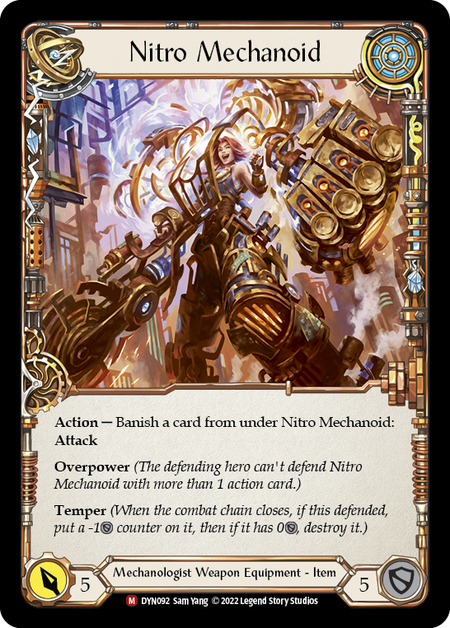 Construct Nitro Mechanoid // Nitro Mechanoid [DYN092] (Dynasty)  Rainbow Foil | Good Games Adelaide SA