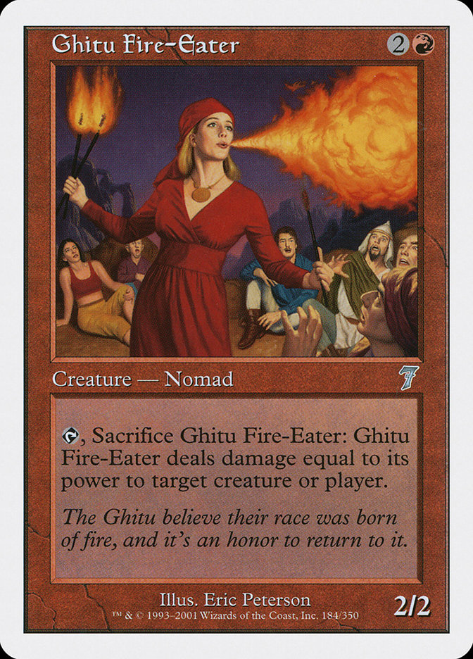 Ghitu Fire-Eater 184 (7th Edition)  | Good Games Adelaide SA
