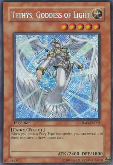 Tethys, Goddess of Light [CRMS-EN095] Secret Rare | Good Games Adelaide SA