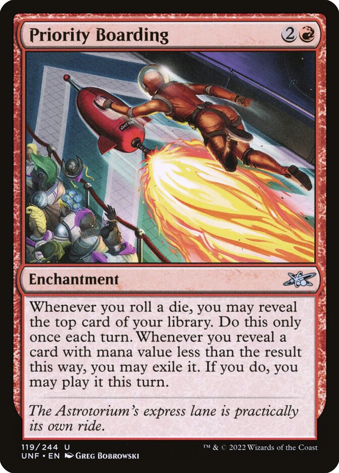 Priority Boarding 119 (Unfinity)  - Foil | Good Games Adelaide SA