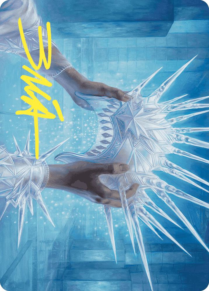 Hyldas Crown of Winter Art Card Gold Stamped Signature 43 (Art Series: Wilds of Eldraine)  | Good Games Adelaide SA