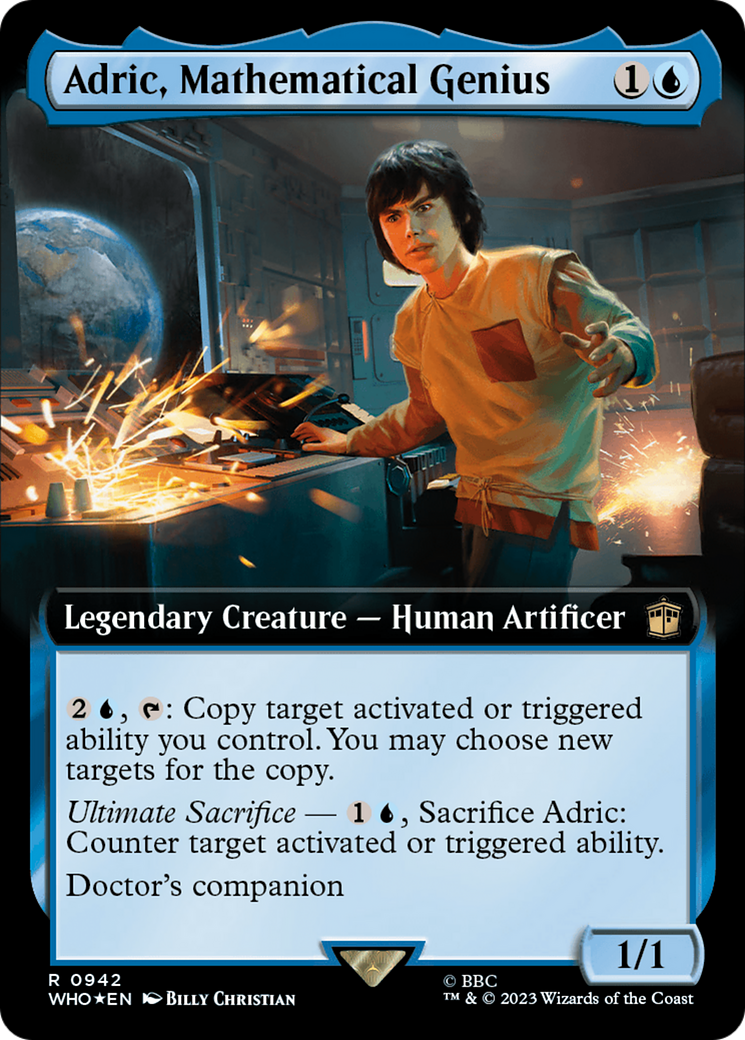 Adric, Mathematical Genius (Extended Art) (Surge Foil) [Doctor Who] | Good Games Adelaide SA