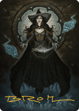 Tasha, the Witch Queen Art Card (76) (Gold-Stamped Signature) [Commander Legends: Battle for Baldur's Gate Art Series] | Good Games Adelaide SA