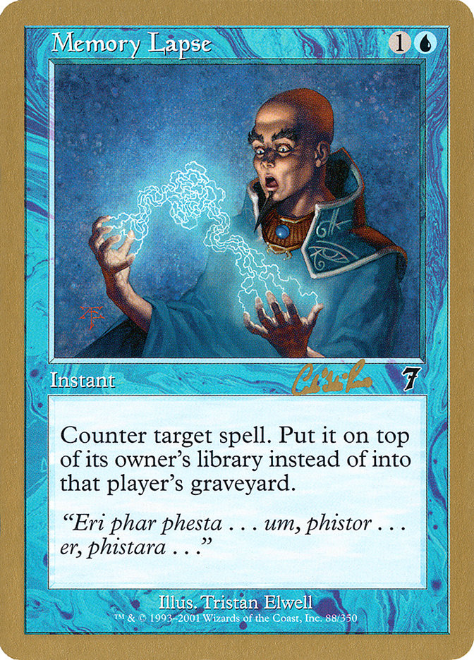 Memory Lapse (Carlos Romao) [World Championship Decks 2002] | Good Games Adelaide SA