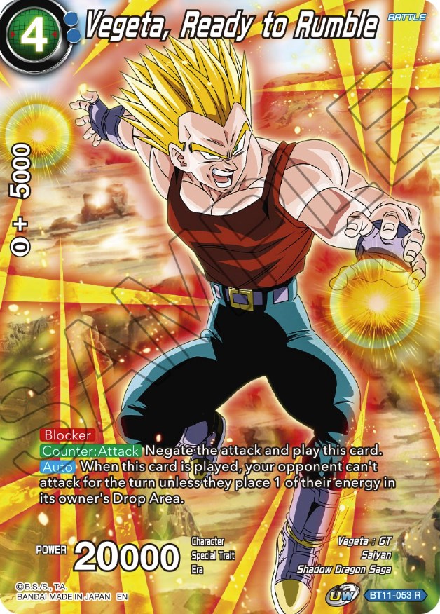 Vegeta, Ready to Rumble (BT11-053) [Theme Selection: History of Vegeta] | Good Games Adelaide SA