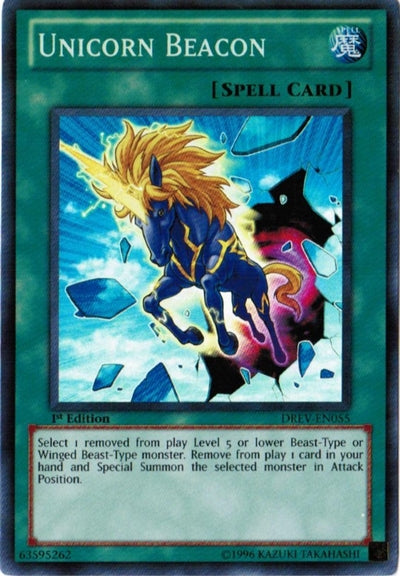Unicorn Beacon [DREV-EN055] Super Rare | Good Games Adelaide SA