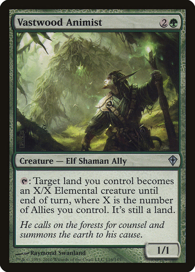 Vastwood Animist 116 (Worldwake)  - Foil | Good Games Adelaide SA