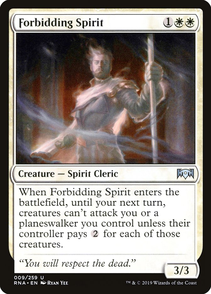 Forbidding Spirit 9 (Ravnica Allegiance)  - Foil | Good Games Adelaide SA