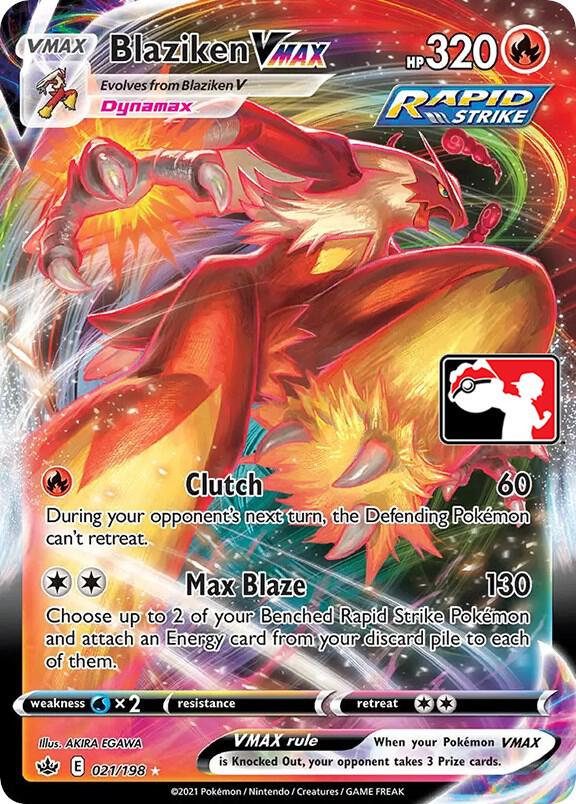 Blaziken VMAX 021/198 (Prize Pack Series Cards)  - Holofoil | Good Games Adelaide SA