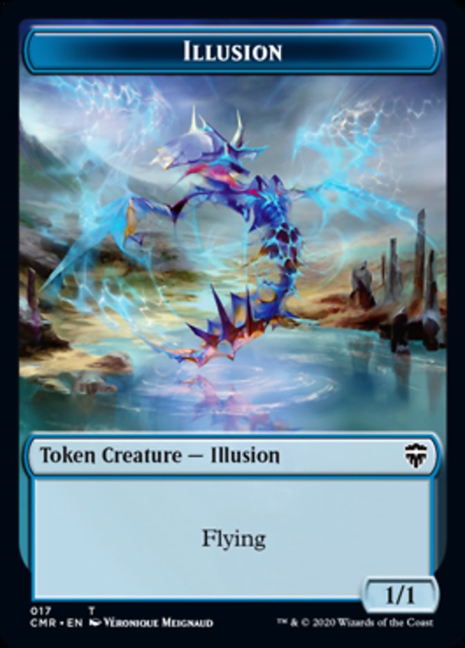 Illusion // Plant Token [Commander Legends Tokens] | Good Games Adelaide SA