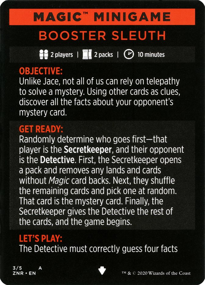 Booster Sleuth (Magic Minigame) [Zendikar Rising Minigame] | Good Games Adelaide SA