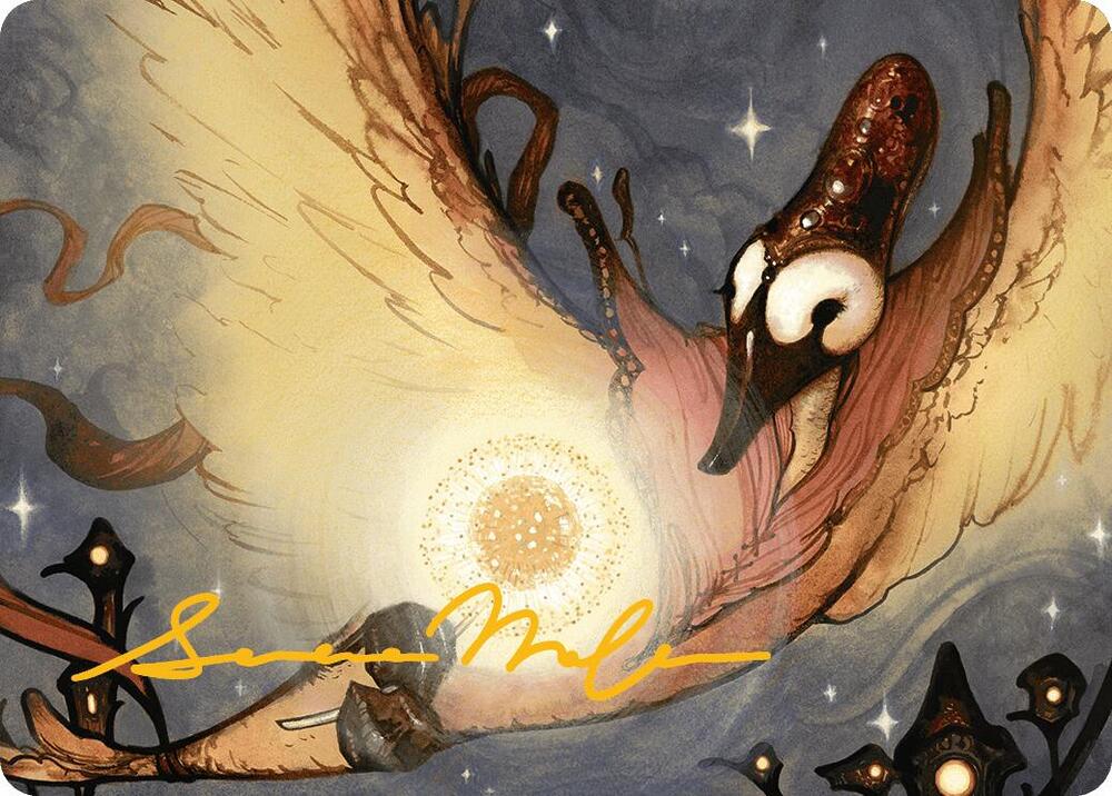 Salvation Swan Art Card Gold Stamped Signature 38 (Art Series: Bloomburrow)  | Good Games Adelaide SA