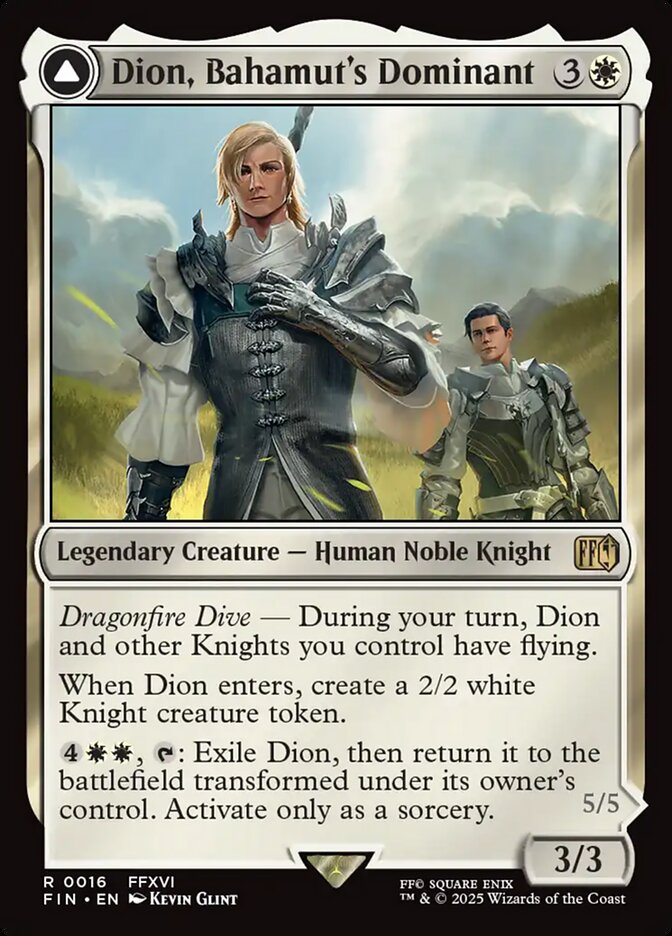 Dion, Bahamut's Dominant // Bahamut, Warden of Light 16 (FINAL FANTASY)  | Good Games Adelaide SA