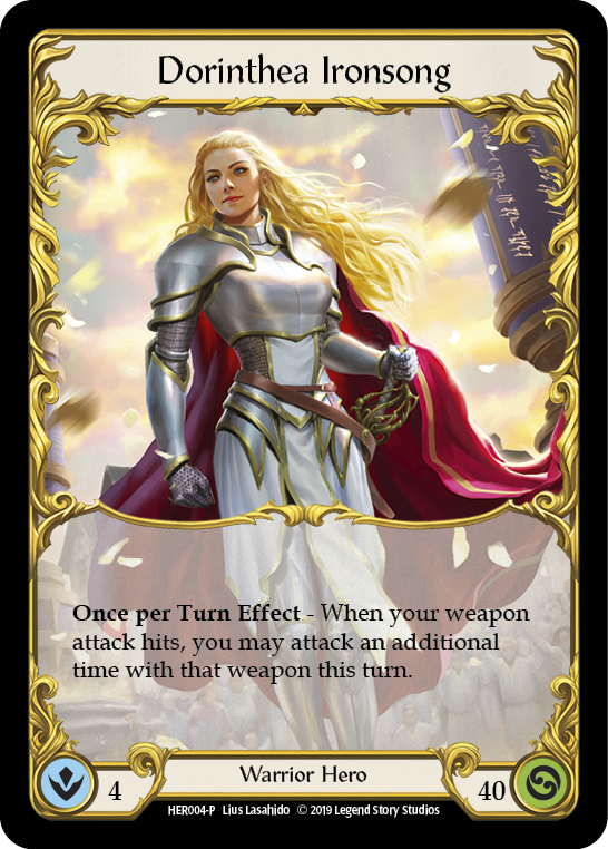Dorinthea Ironsong [HER004-P] (Promo)  1st Edition Cold Foil | Good Games Adelaide SA