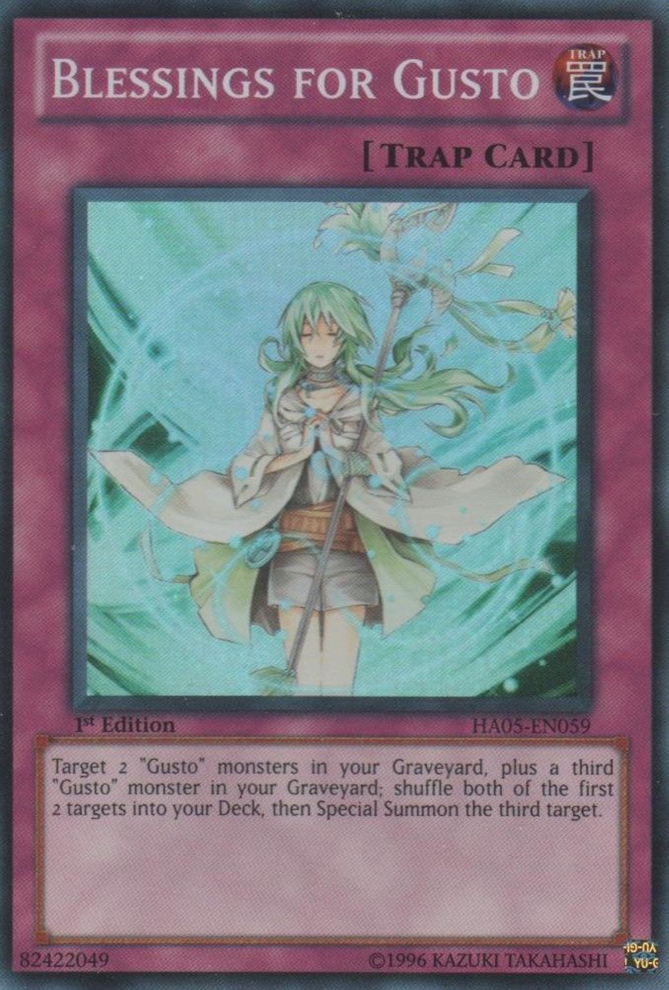 Blessings for Gusto [HA05-EN059] Super Rare | Good Games Adelaide SA